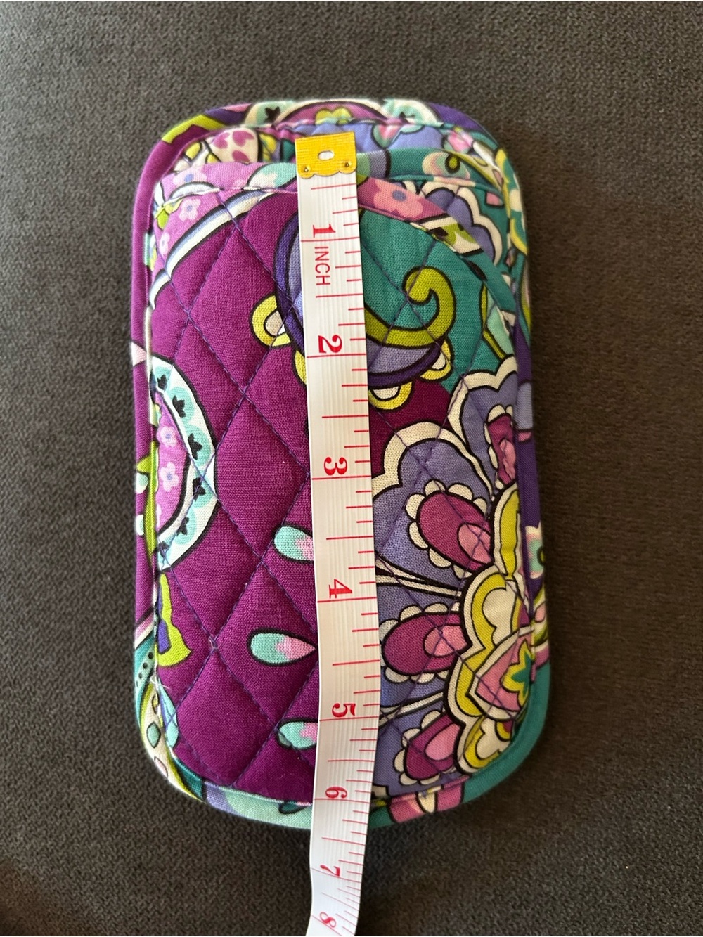 Vera Bradley Quilted Double Eye Case in Retired Heather Pattern - Picture 10 of 13